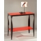 Konsole / Sideboard  BAROCA - rot - aus lackiertem Stahl und geh&auml;rtetem Glas