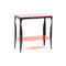 Konsole / Sideboard  BAROCA - rot - aus lackiertem Stahl und geh&auml;rtetem Glas