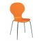 K&uuml;chenstuhl / Esszimmerstuhl Abigail - Farbe orange - Satz von 4