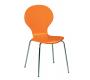 K&uuml;chenstuhl / Esszimmerstuhl Abigail - Farbe orange - Satz von 4