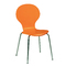 K&uuml;chenstuhl / Esszimmerstuhl Abigail - Farbe orange - Satz von 4