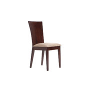 K&uuml;chenst&uuml;hle / Esszimmerst&uuml;hle MAIDA � Farbe Wenge � Sitzfl&auml;che aus hellbrauner Mikrofaser - Satz von 2 image pub1