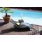 Liegestuhl / Gartenliege BERMUDES � schwarz