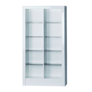 Moderne Bibliothek / Hochregal NEW LEA - wei&szlig; - 10 F&auml;cher und 1 Schublade image pub1