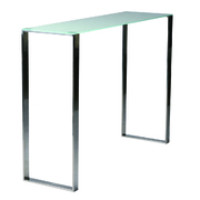 Moderne Konsole INOLA aus Glas und Edelstahl image pub1