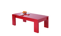 Moderner roter Couchtisch LILOU 