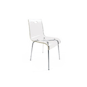 Moderner transparenter K&uuml;chenstuhl / Esszimmer-Stuhl CINDY image pub1