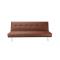 Modernes dreisitziges Sofa PHOENIX aus Polyurethan - kaffeebraun