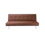 Modernes dreisitziges Sofa PHOENIX aus Polyurethan - kaffeebraun