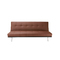 Modernes dreisitziges Sofa PHOENIX aus Polyurethan - kaffeebraun