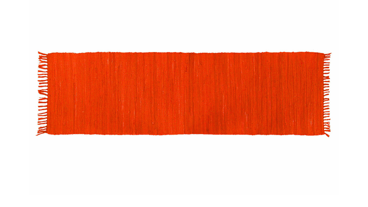 Orangefarbener Teppich fr den Flur 60 x 200 cm AUBAGNE