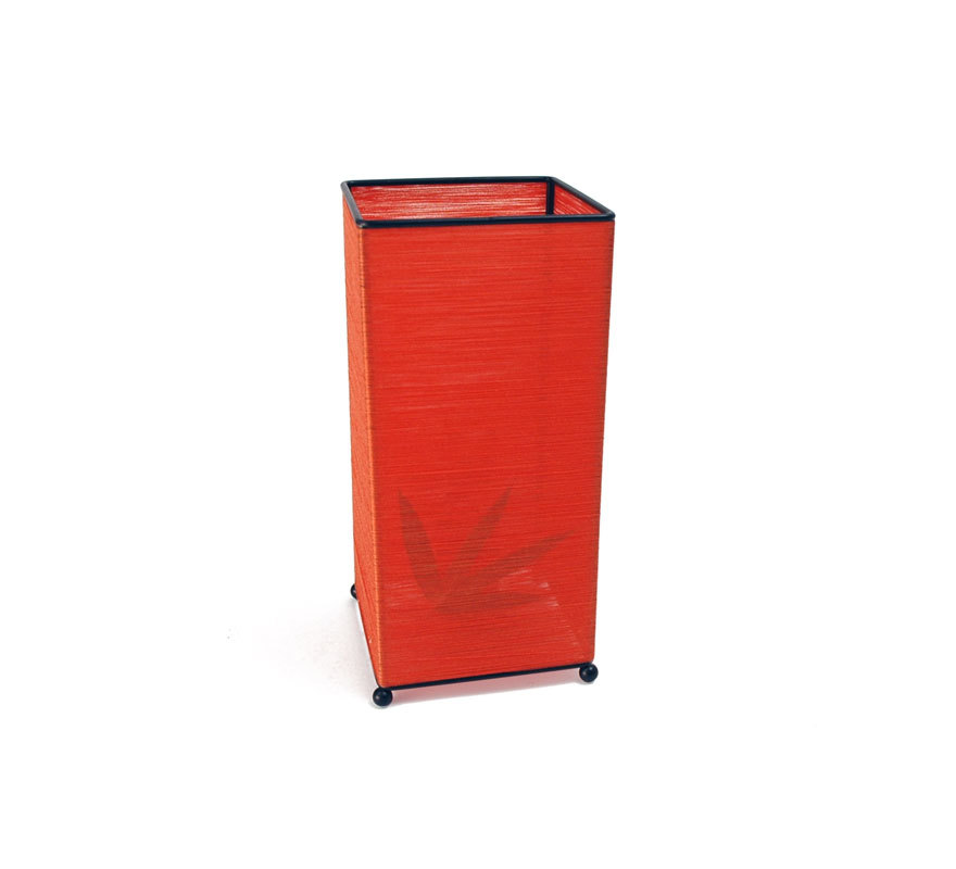 Rechteckige Tischlampe GUILIN Bambusblatt - orange