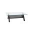 Rechteckiger  Design Salontisch  / Couchtisch BAILEY - Farbe Wenge - Platte aus geh&auml;rtetem Glas