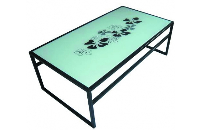 Rechteckiger Salontisch / Couchtisch FLOWER