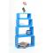 Rechteckiges Regal POP - blau - Satz von 4 