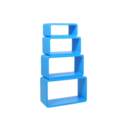 Rechteckiges Regal POP - blau - Satz von 4  image pub1