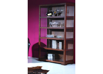 Regal / Bibliothek JAIRO � Massiveiche �Farbe : Wenge