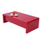 Rot lackierter hochklappbarer Designer Couchtisch LOLA 