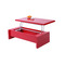 Rot lackierter hochklappbarer Designer Couchtisch LOLA 