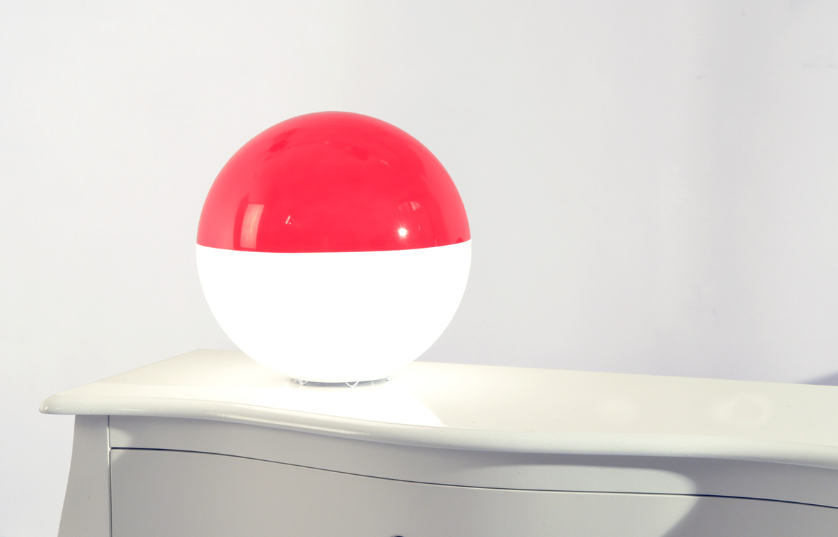 Rote Stehlampe BOREAL