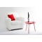 Roter Designer Couchtisch LAKEA
