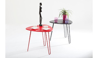 Roter Designer Couchtisch LAKEA
