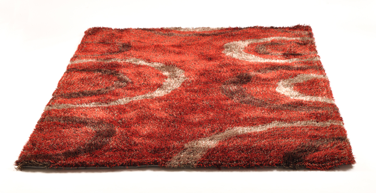 Roter Teppich ALOES mit Mustern