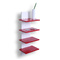 Rotes Designer Wandregal GRAZZIA