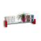 Rotes designer Wandregal LENA