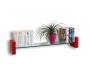 Rotes designer Wandregal LENA
