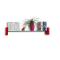 Rotes designer Wandregal LENA