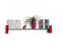 Rotes designer Wandregal LENA