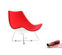 Rotweisser Sessel HELIO