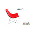 Rotweisser Sessel HELIO