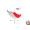Rotweisser Sessel HELIO