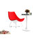 Rotweisser Sessel HELIO