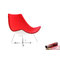 Rotweisser Sessel HELIO