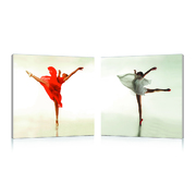 Satz von 2 Design Gem&auml;lden DANCER image pub1