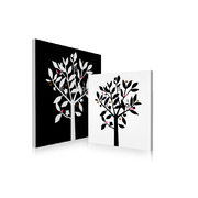 Satz von 2 Design Gem&auml;lden NATURA image pub1