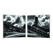 Satz von 2 Design Gem&auml;lden PARIS image pub1