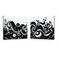 Satz von 2 Design Gem&auml;lden VAGUES