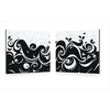Satz von 2 Design Gem&auml;lden VAGUES