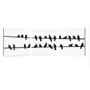 Satz von 3 Gem&auml;lden BIRDS image pub1