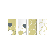 Satz von 4 Design Gem&auml;lden BUBBLES image pub1