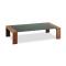 Schokoladenbrauner Couchtisch aus Holz und Glas NEW CLARKSON 