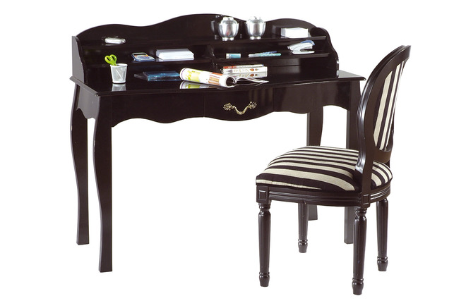 Schreibtisch / Konsole LOUISA � 1 Schublade - Kolorit : schwarz