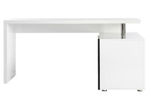 Schreibtisch MAXI design weiss und schwarz Platte abnehmbar