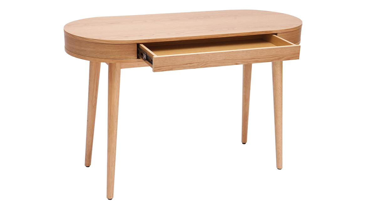 Schreibtisch mit Schublade aus hellem Holz B120 cm JUDITH