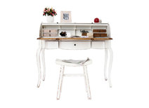 Schreibtisch SOFIA barock Holz weiss