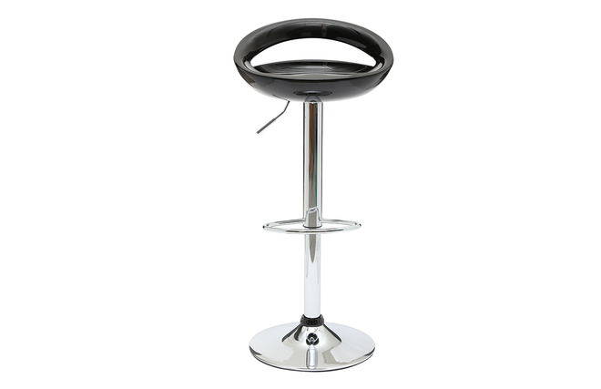 Schwarze Barhocker / K&uuml;chenhocker Design COMET - Satz von 2
